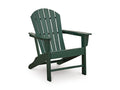 Sundown Shores Adirondack Chair in Green, angle view