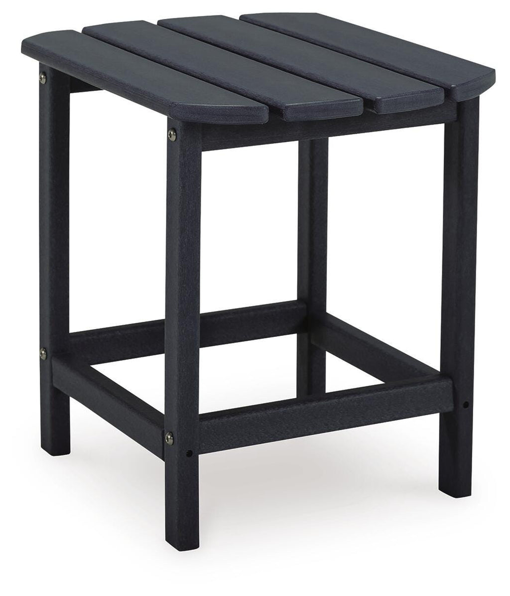 Sundown Treasure End Table in Black, angle view
