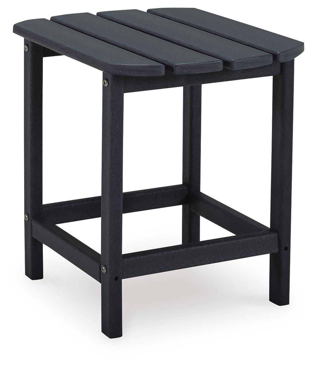 Sundown Treasure End Table in Black, angle view
