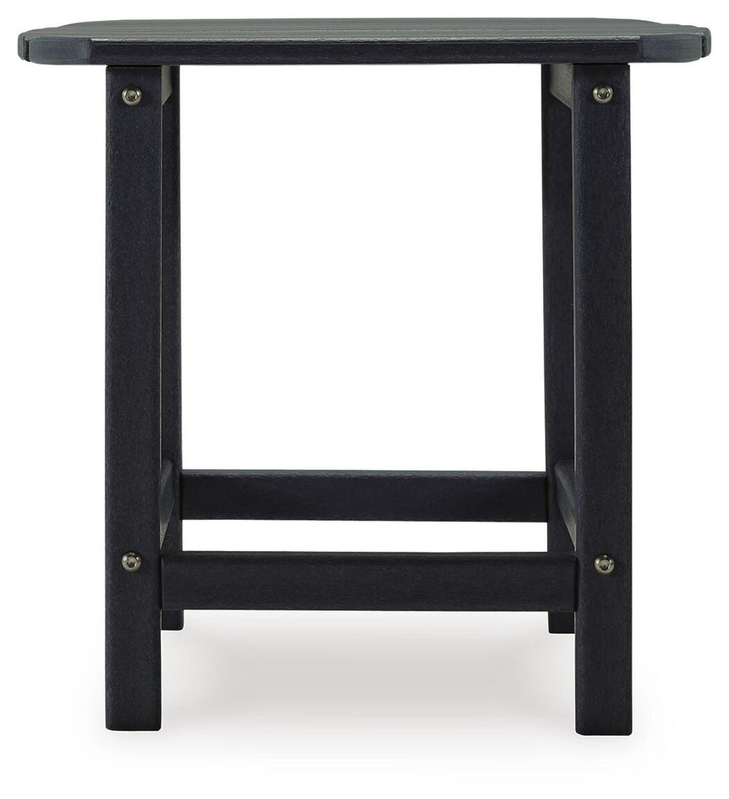 Sundown Treasure End Table in Black, side view