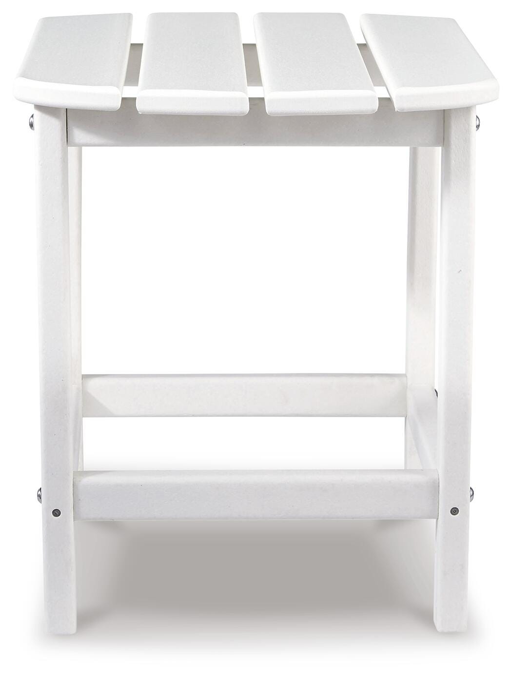 Sundown Treasure End Table in White, front view