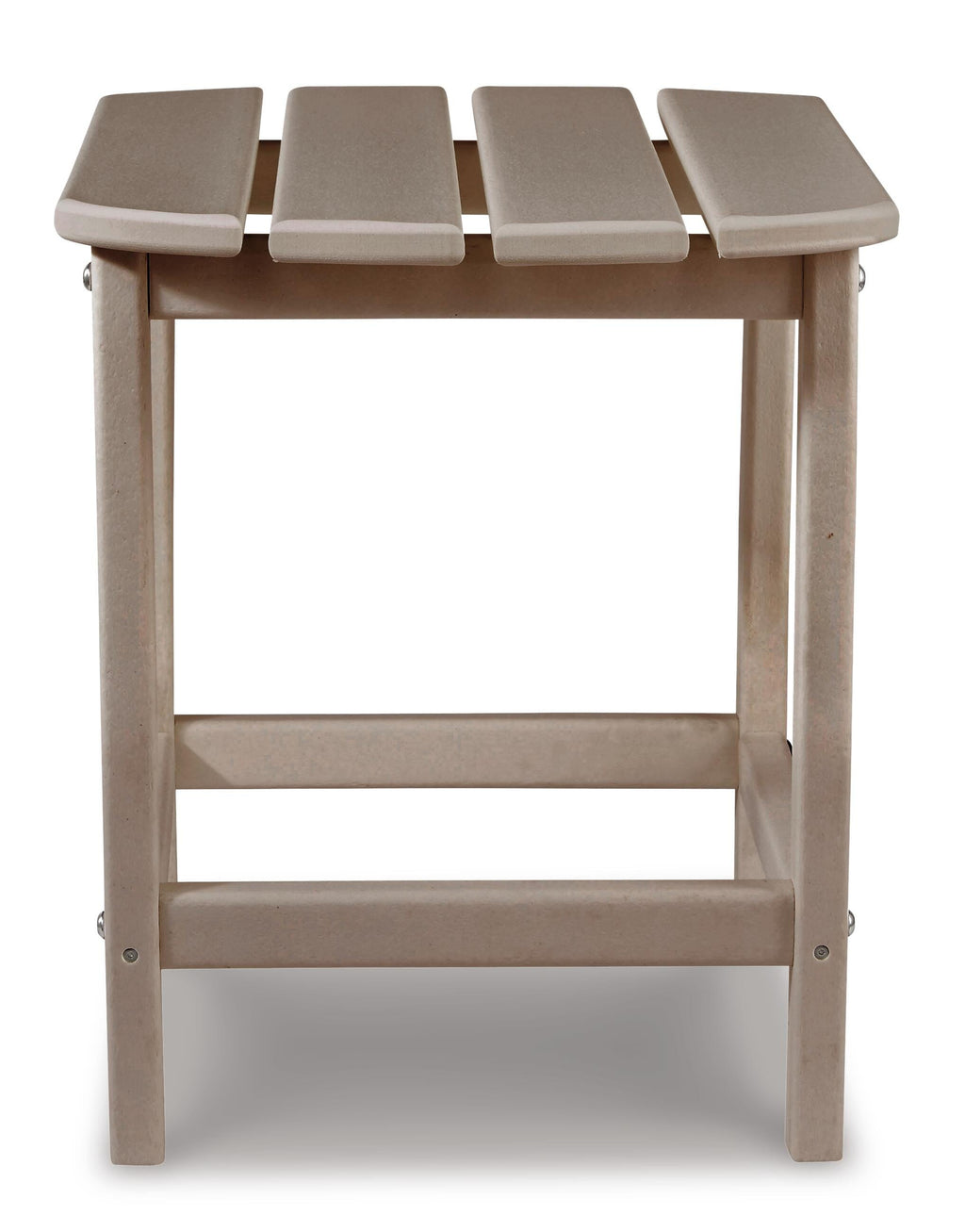 Sundown Treasure End Table in Driftwood, front view