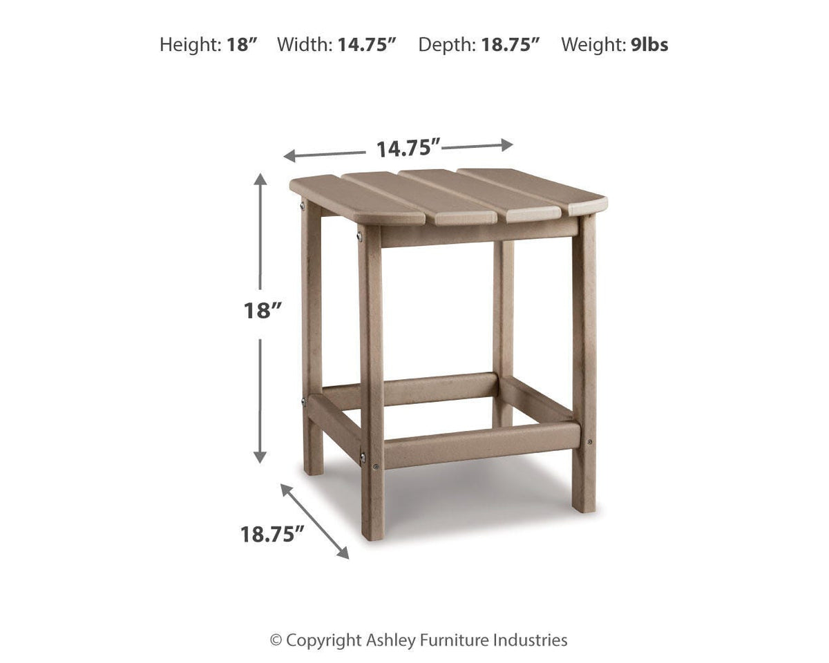 Sundown Treasure End Table in Driftwood, alternate view 5