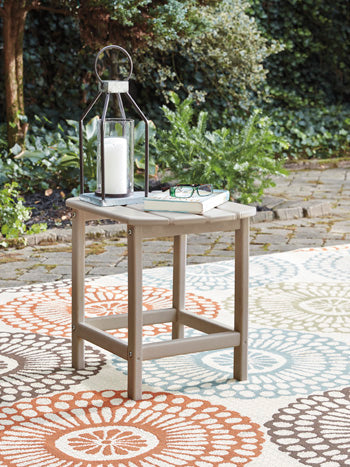 Sundown Treasure End Table in Driftwood