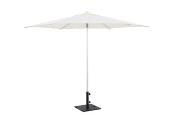 Spring Palms 10' Commercial Umbrella in White, open view