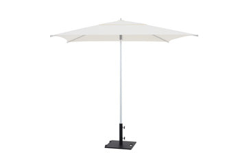 Spring Palms 7' Commercial Umbrella in White, open view