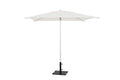 Spring Palms 7' Commercial Umbrella in White, open view