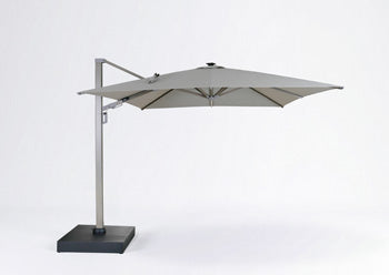 Spring Palms 10'x13' LED Offset Umbrella in Dark Tan, open view