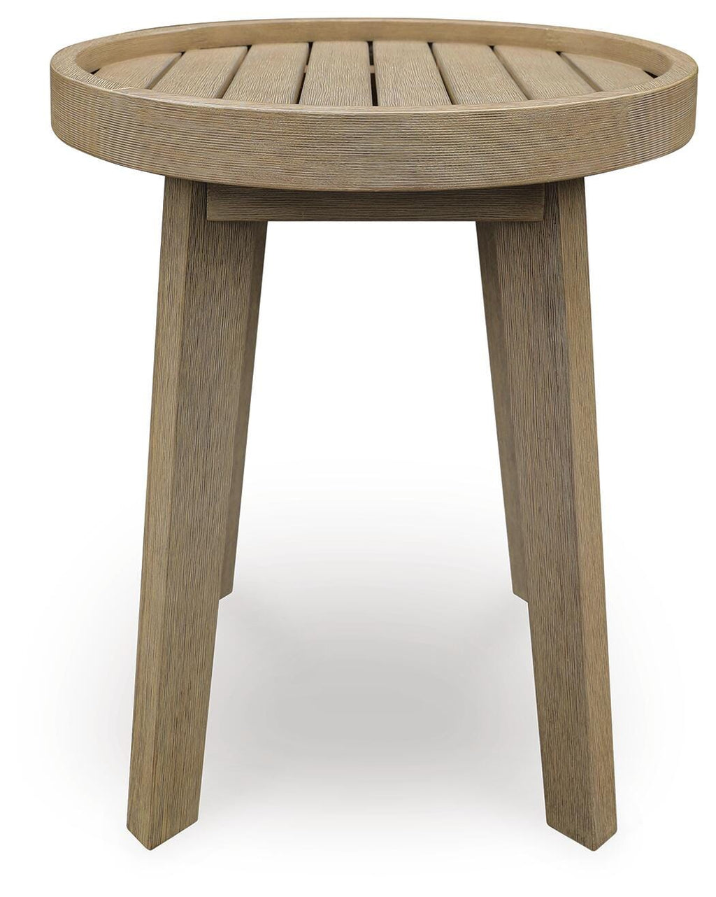 Marina Sun Outdoor End Table in Beige, front view