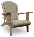 Marina Sun Adirondack Chair in Beige, angle view