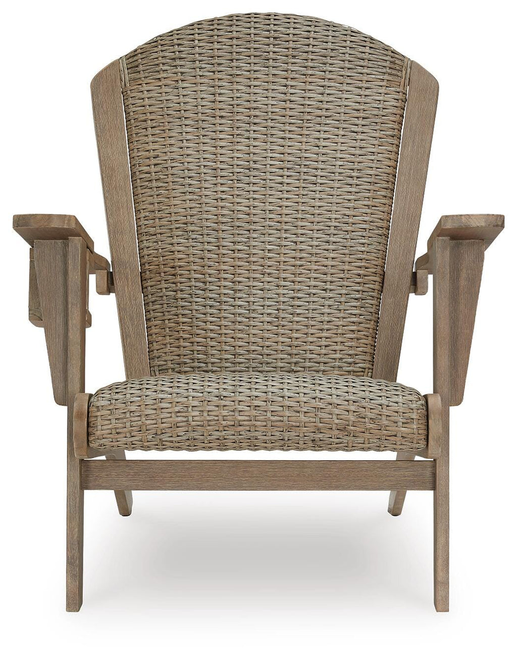 Marina Sun Adirondack Chair in Beige, front view