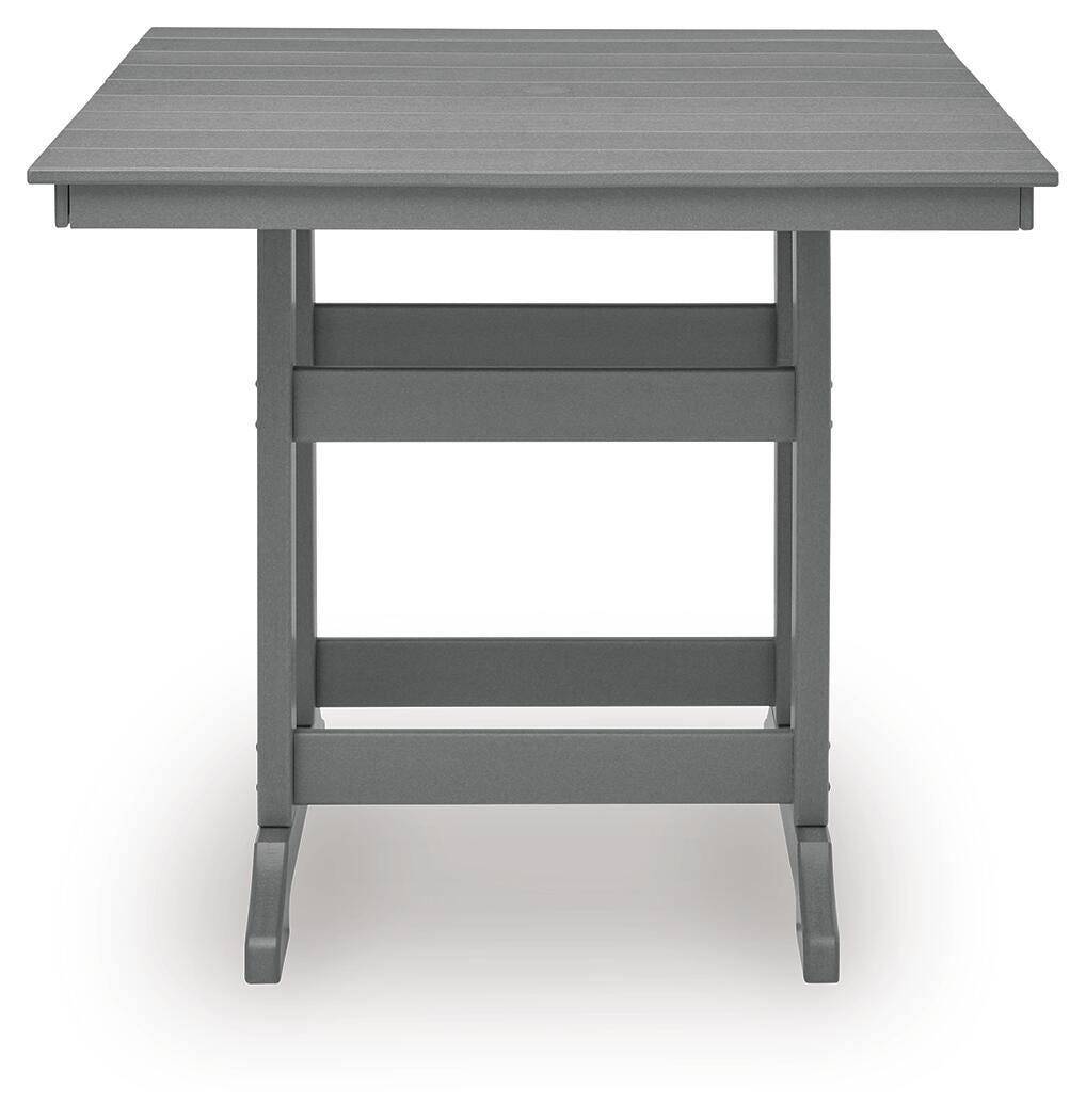 Sanctuary Beach Outdoor Counter Height Dining Table in Dark Gray, front view
