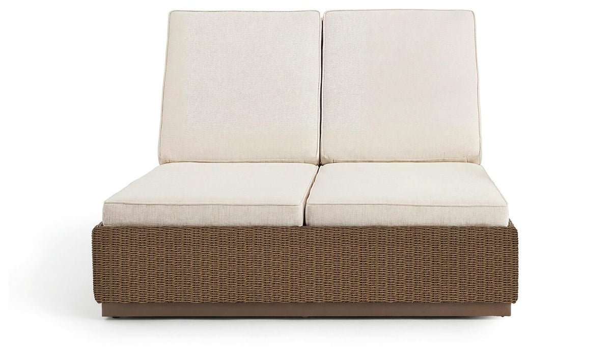 Alabaster Outdoor Double Lounge with Cushion alternate view