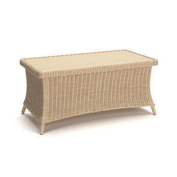 Stewarts Point Outdoor Coffee Table in Beige, angle view