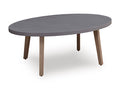 Harmony Headlands Outdoor Coffee Table in Natural/Gray, angle view