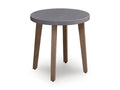 Harmony Headlands Outdoor End Table in Natural/Gray, angle view
