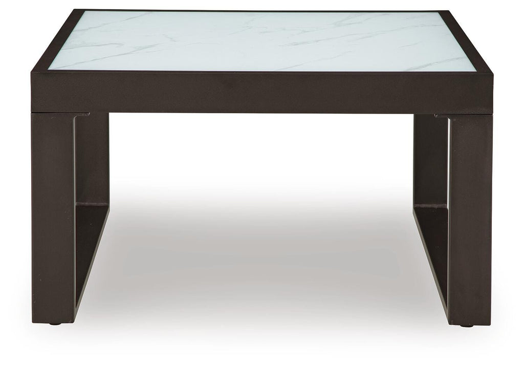 Beachloft Outdoor Coffee Table in Black/Gray, side view