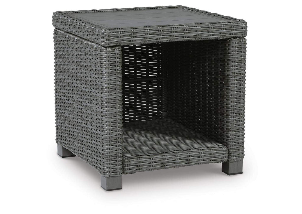 Elite Park Outdoor Coffee Table with 2 End Tables angled view