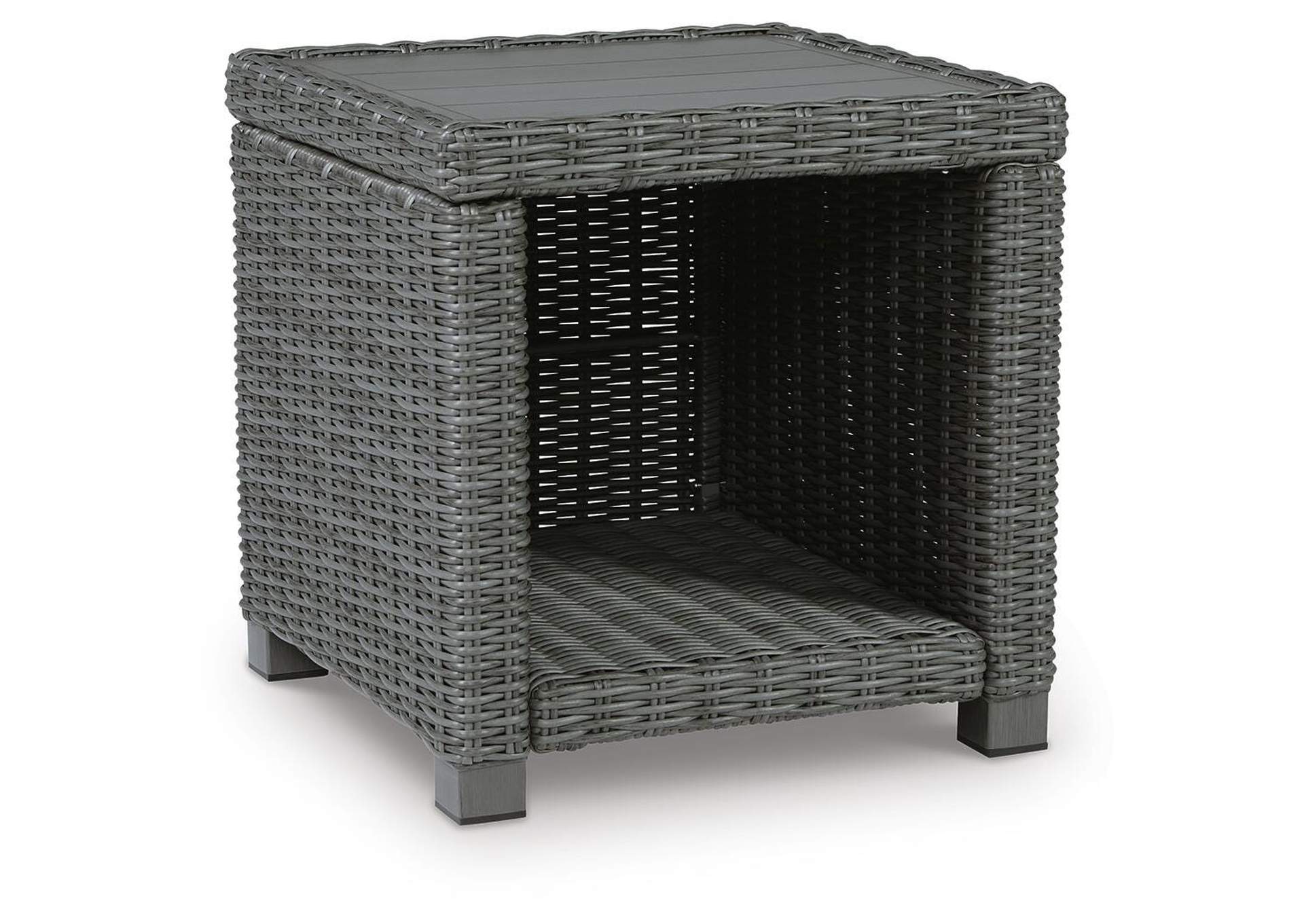 Elite Park Outdoor Coffee Table with 2 End Tables angled view