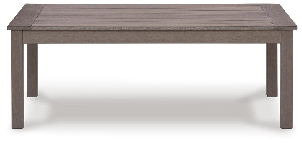 Hillside Barn Outdoor Coffee Table in Brown, front view