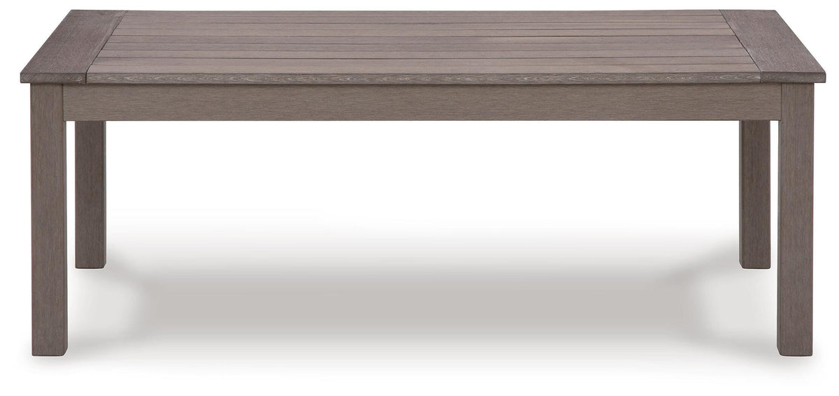 Hillside Barn Outdoor Coffee Table in Brown, front view