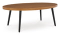 Horizon Hall Outdoor Coffee Table in Two-tone Brown, angle view