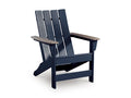 East Beach Adirondack Chair in Navy Blue/Driftwood, angle view