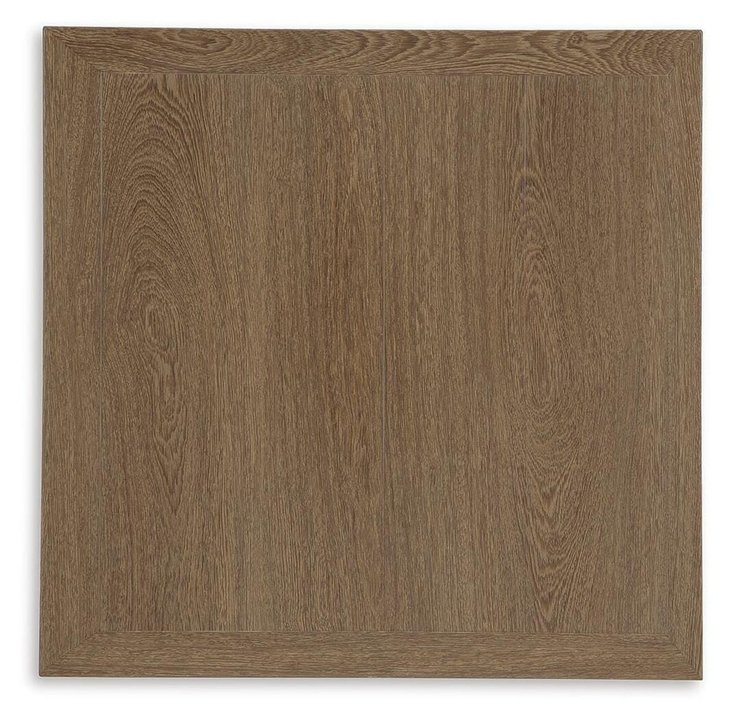 Serene Bay Outdoor End Table in Dark Brown, top view