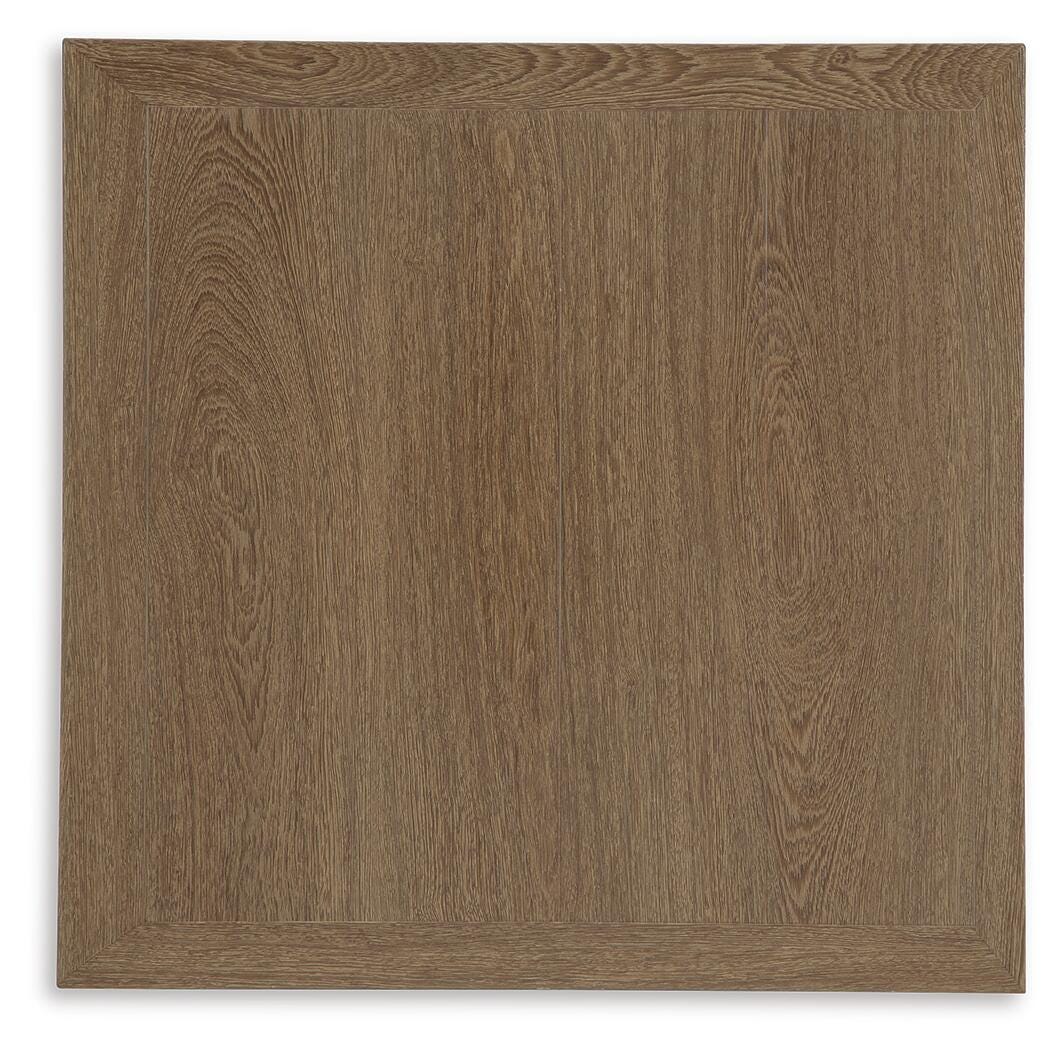 Serene Bay Outdoor End Table in Dark Brown, top view