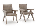 Cliff Trails Outdoor Arm Chair (Set of 2) in Beige