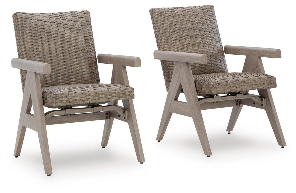 Cliff Trails Outdoor Rocking Arm Chair (Set of 2) in Beige, alternate view 2