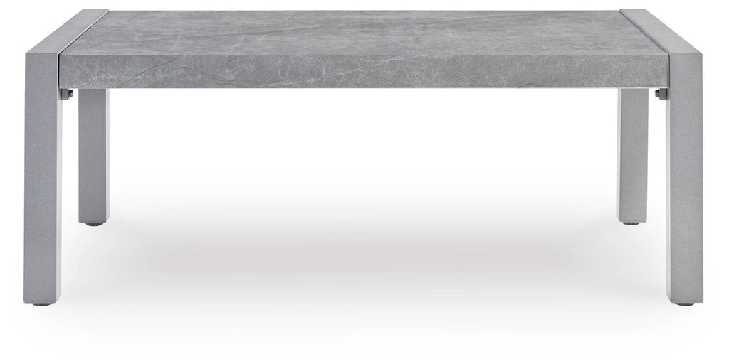 Hurley Park Outdoor Coffee Table in Gray, front view