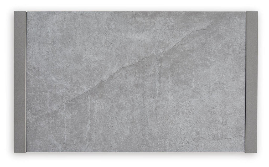 Hurley Park Outdoor Coffee Table in Gray, top view
