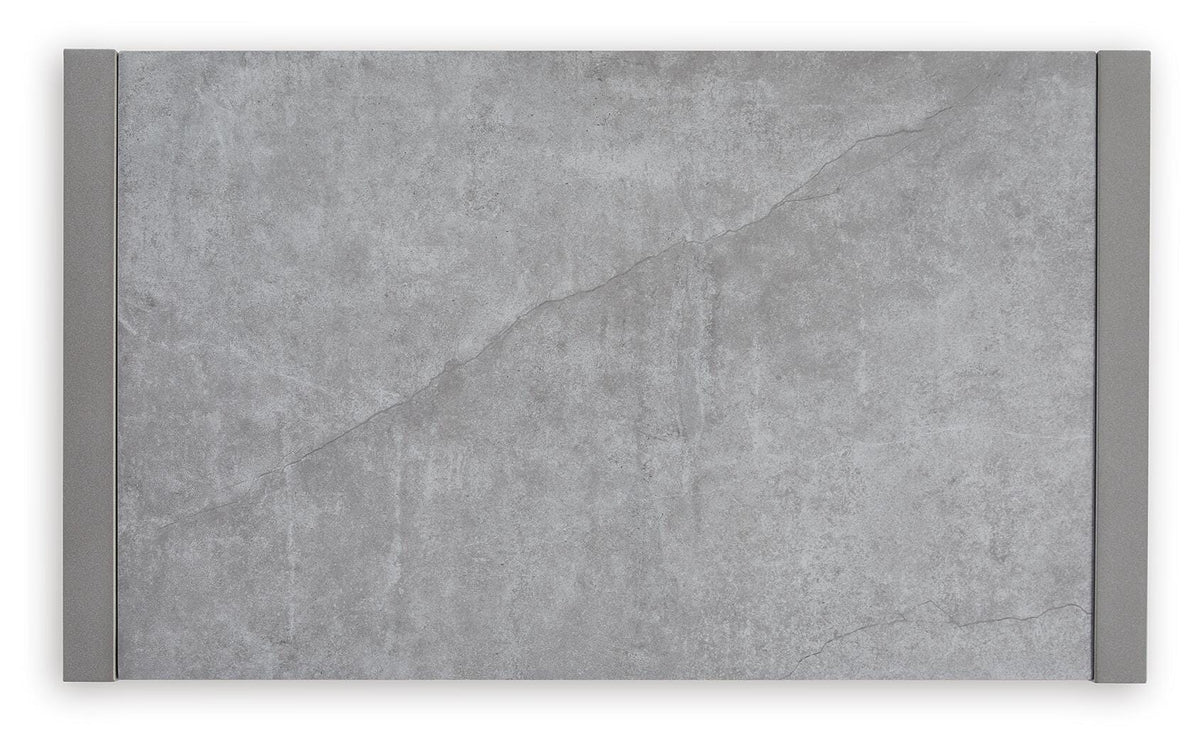 Hurley Park Outdoor Coffee Table in Gray, top view