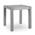 Hurley Park Outdoor End Table in Gray, angle view