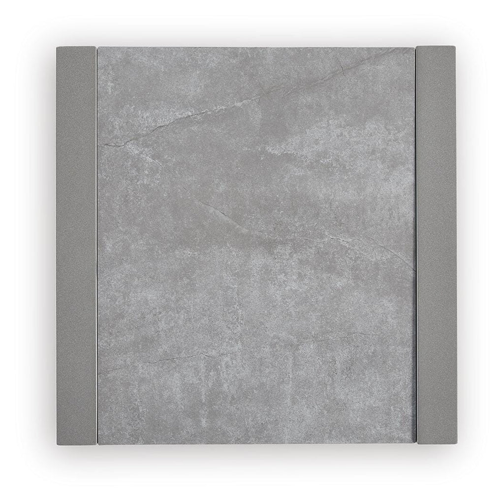 Hurley Park Outdoor End Table in Gray, top view