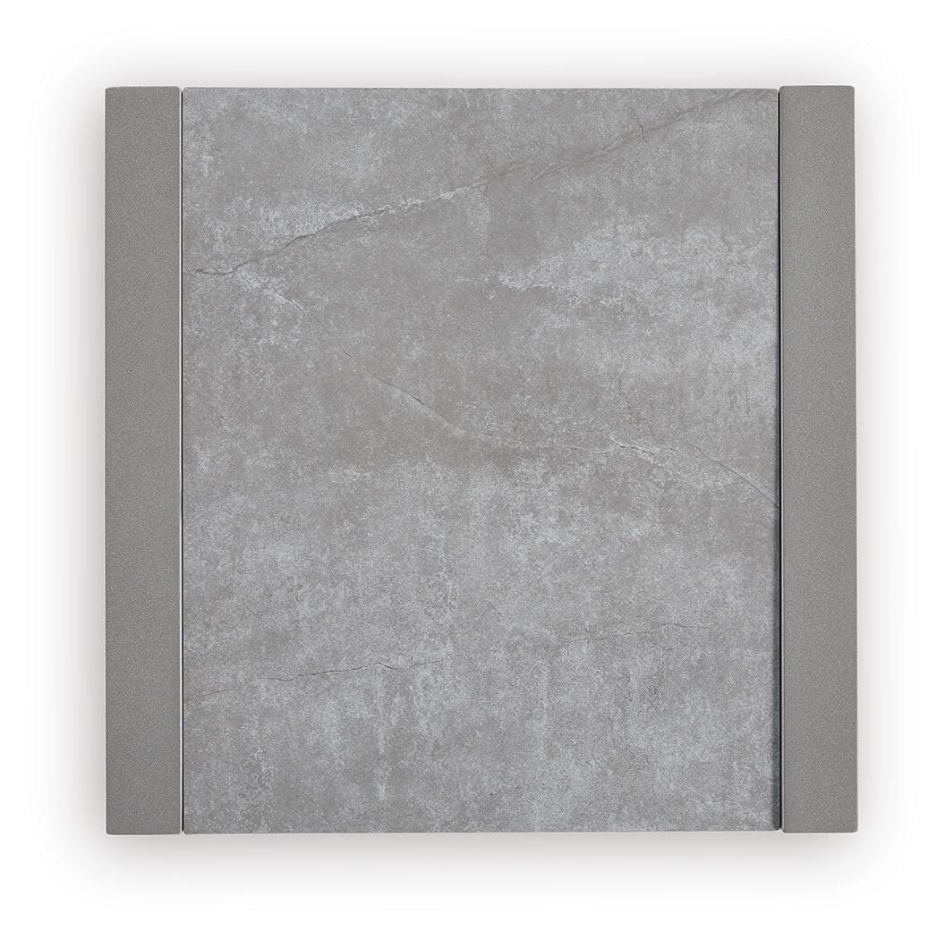 Hurley Park Outdoor End Table in Gray, top view