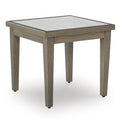 Rainier Ranch Outdoor End Table in Brown/Beige, angle view