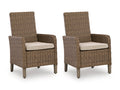 Laguna Heights Arm Chair with Cushion (Set of 2) in Beige, angle view