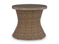 Laguna Heights Outdoor End Table in Beige
