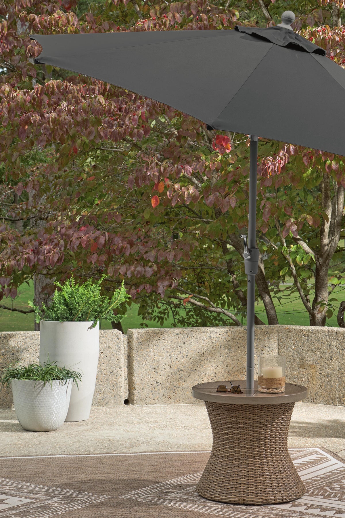 Laguna Heights Outdoor End Table in Beige, alternate view 8