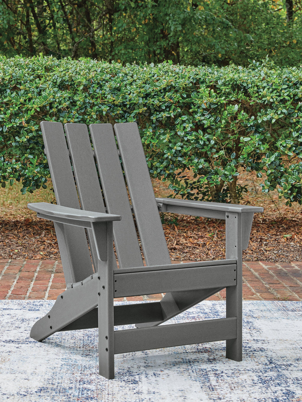 Cove Beach Adirondack Chair in Gray, lifestyle view