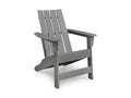 Cove Beach Adirondack Chair in Gray, angle view