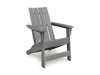 Cove Beach Adirondack Chair in Gray, angle view