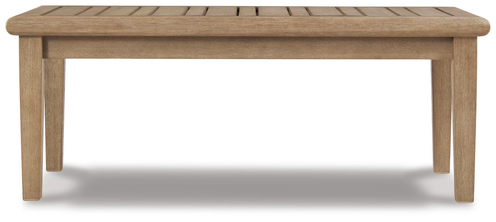 Gerianne Coffee Table in Grayish Brown, front view