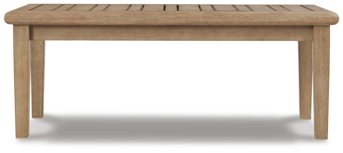 Gerianne Coffee Table in Grayish Brown, front view