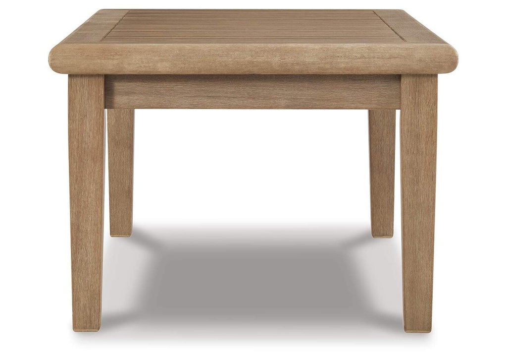 Gerianne Outdoor Coffee Table with 2 End Tables side view