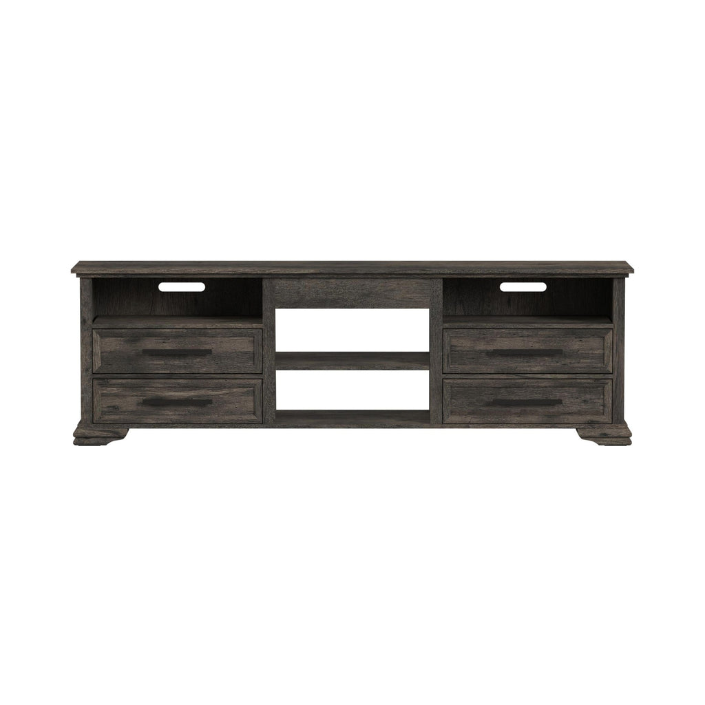 Park Ridge 82'' Tv Console Without Fireplace Insert In Charcoal