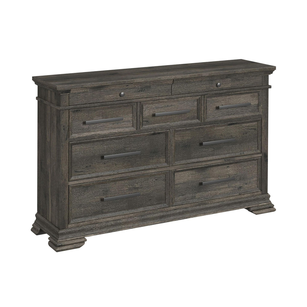 Park Ridge 9-Drawer Dresser In Charcoal