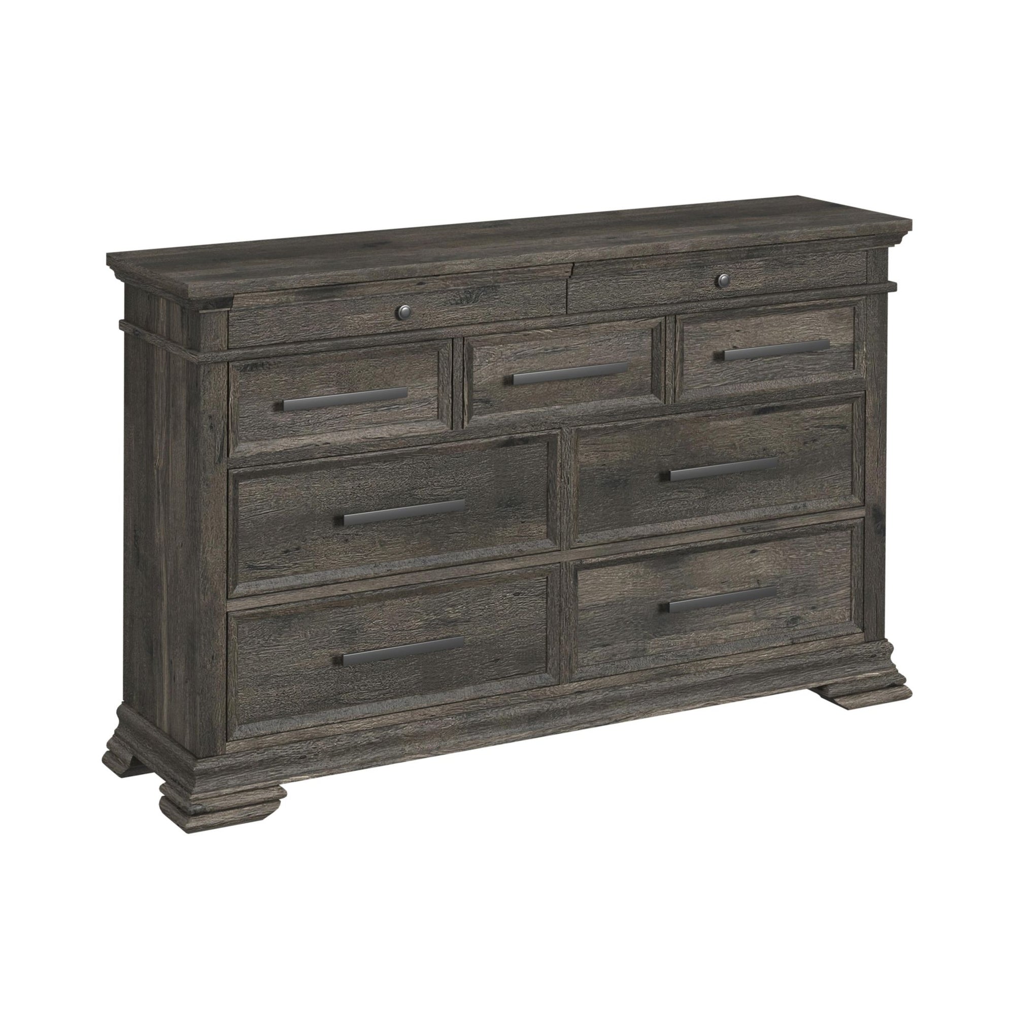 Park Ridge 9-Drawer Dresser In Charcoal